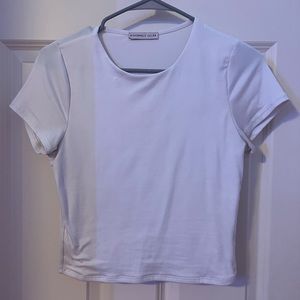 White crop top
